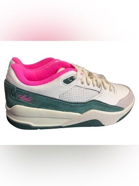 Air Jordan Flight Court Sail Fir Coconut Milk Pink Sneakers Size 8.5